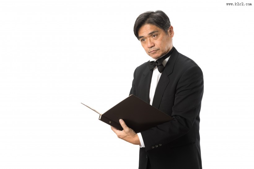 西装革履的中年管家图片