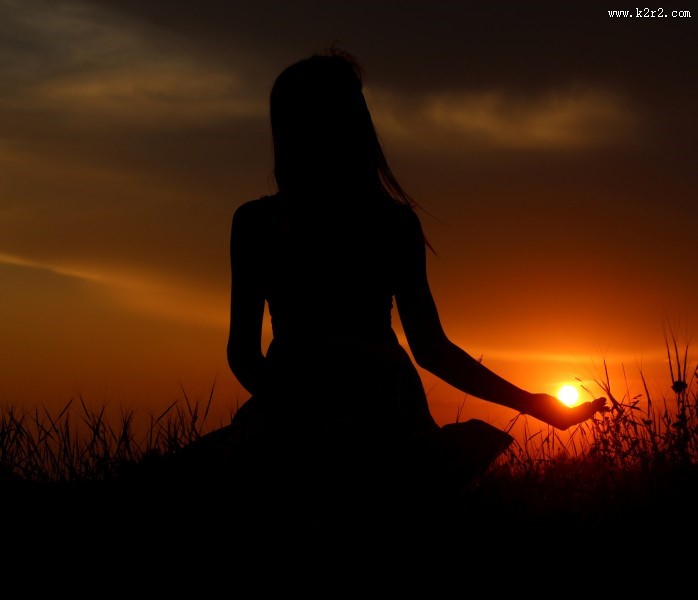 女人的人影轮廓图片