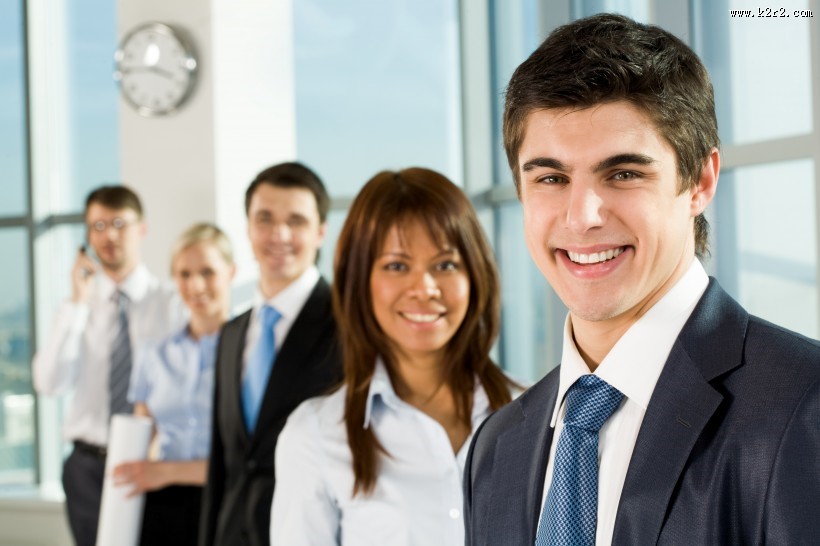 团结协作的商务团队图片