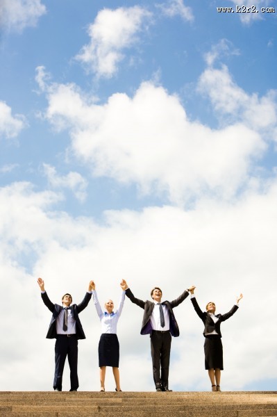 团结协作的商务团队图片