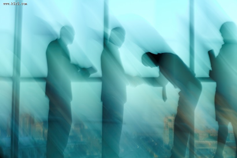 商务团队剪影图片