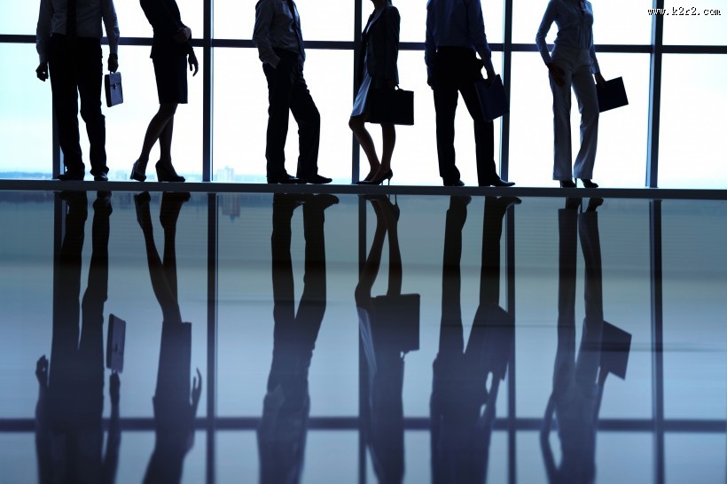 商务团队剪影图片