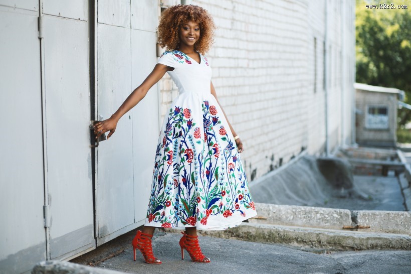 黑人女模特图片