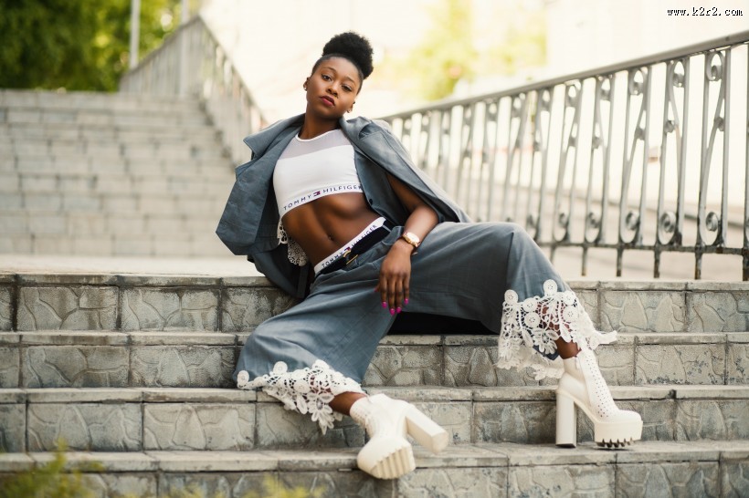 黑人女模特图片