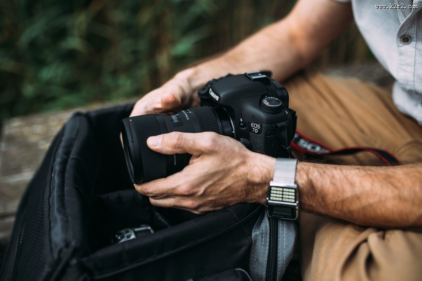 手拿单反相机的图片大全