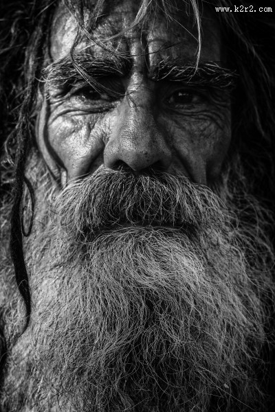 满脸皱纹的老人图片