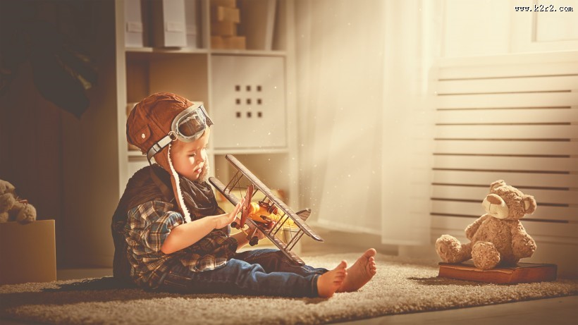 儿童幻想飞行员航空梦想家图片