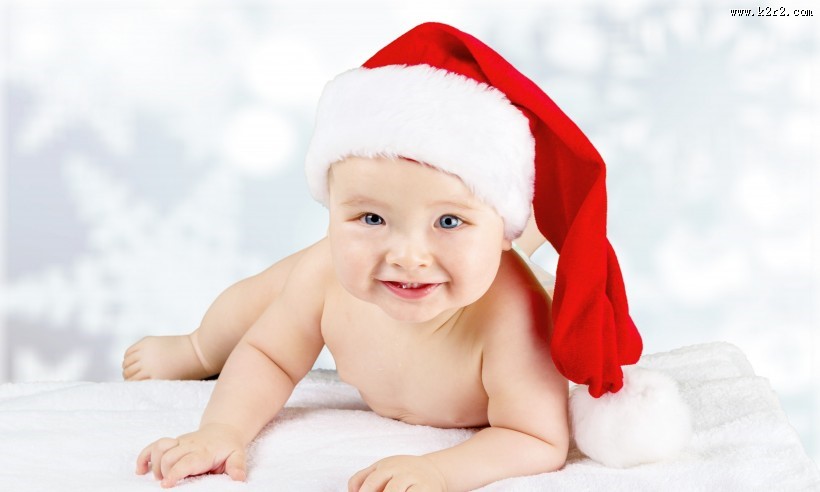 可爱的圣诞宝宝图片