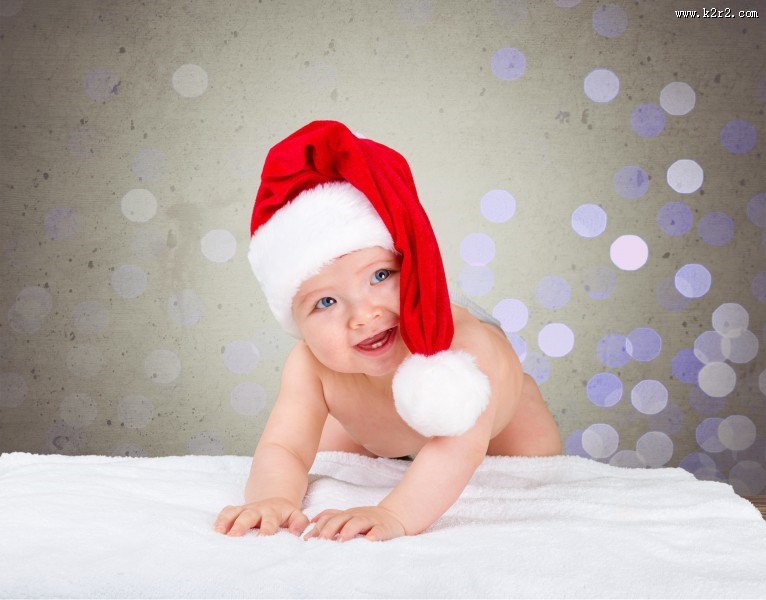 可爱的圣诞宝宝图片