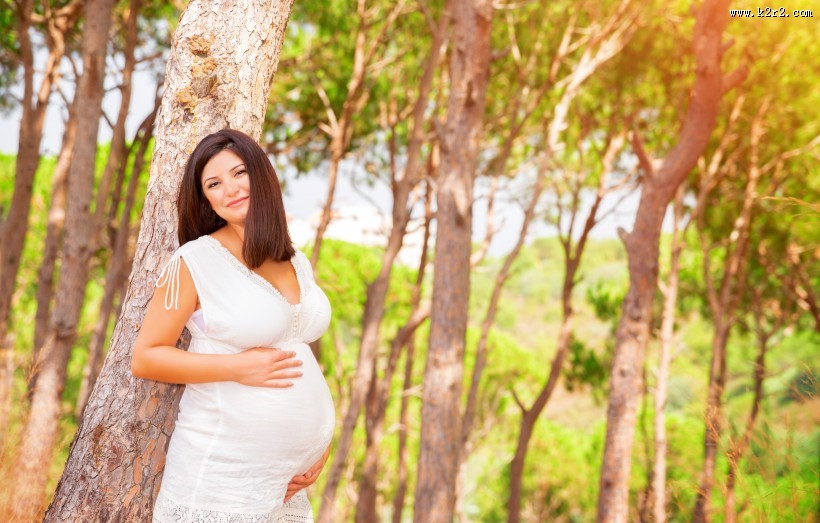 怀着宝宝的孕妇图片