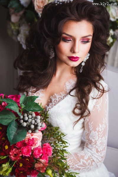 美丽新娘造型图片