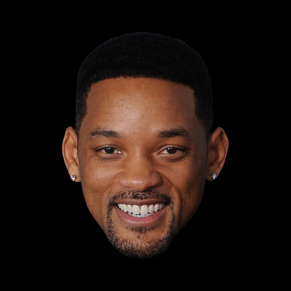 面部特写透明背景PNG图片