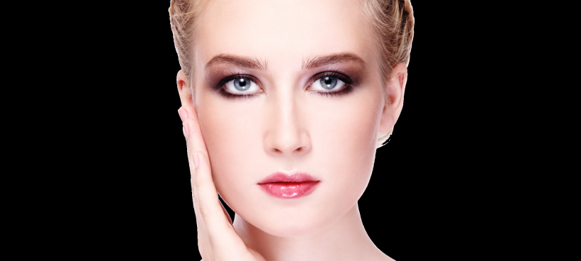 面部特写透明背景PNG图片