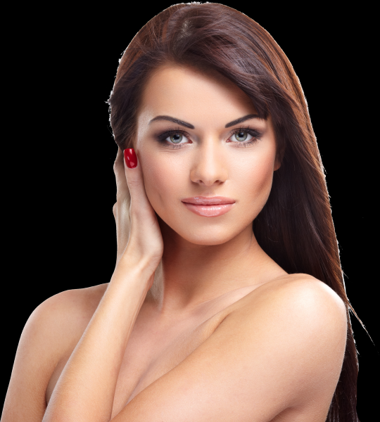 面部特写透明背景PNG图片