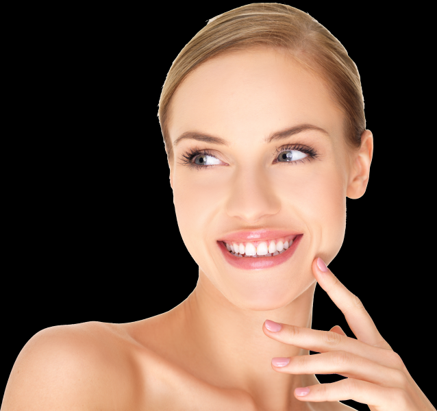 面部特写透明背景PNG图片