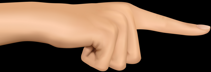 手部特写透明背景PNG图片