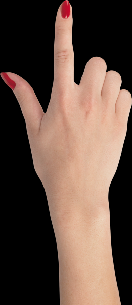 手部特写透明背景PNG图片