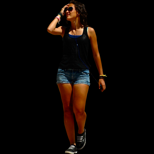 女孩透明背景PNG图片