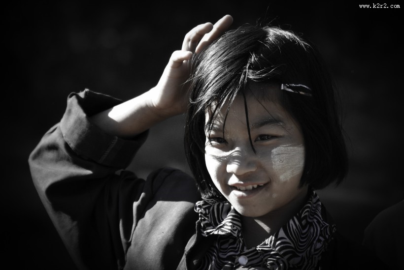 儿童肖像特写图片