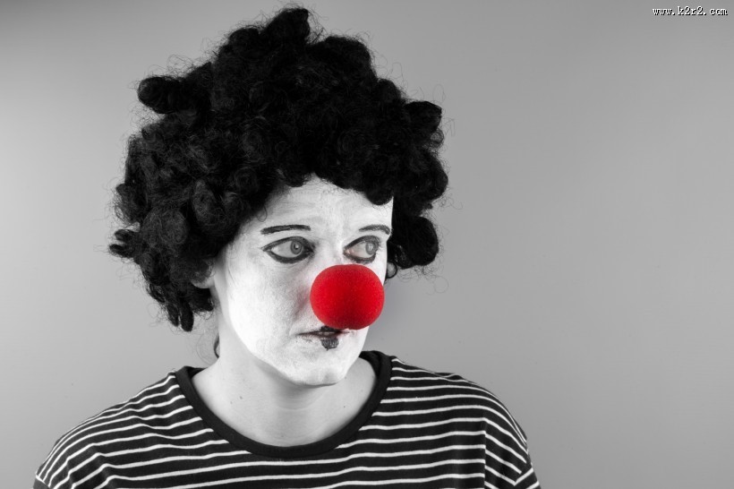 可爱的小丑演员图片