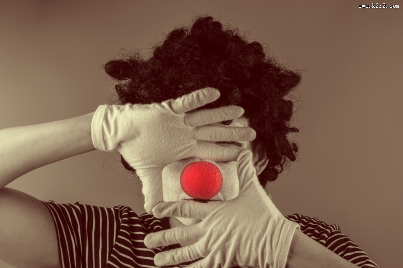 可爱的小丑演员图片