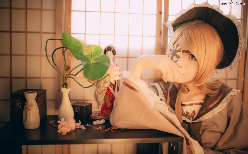 唯美和风镜音铃COS图片大全