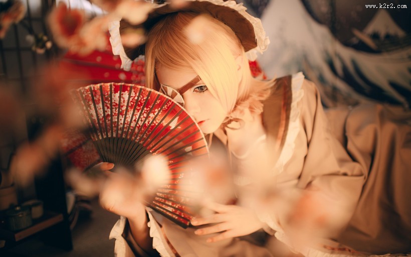 唯美和风镜音铃COS图片大全