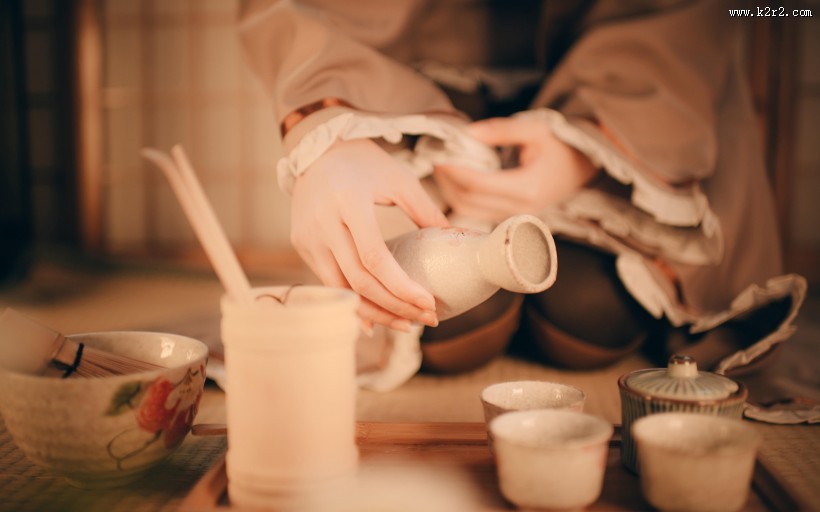 唯美和风镜音铃COS图片大全