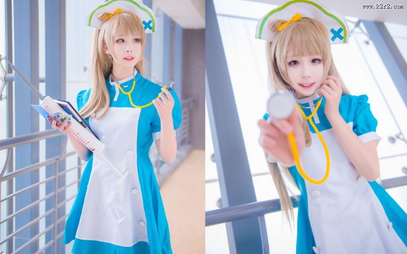 可爱美女cos南小鸟护士装图片