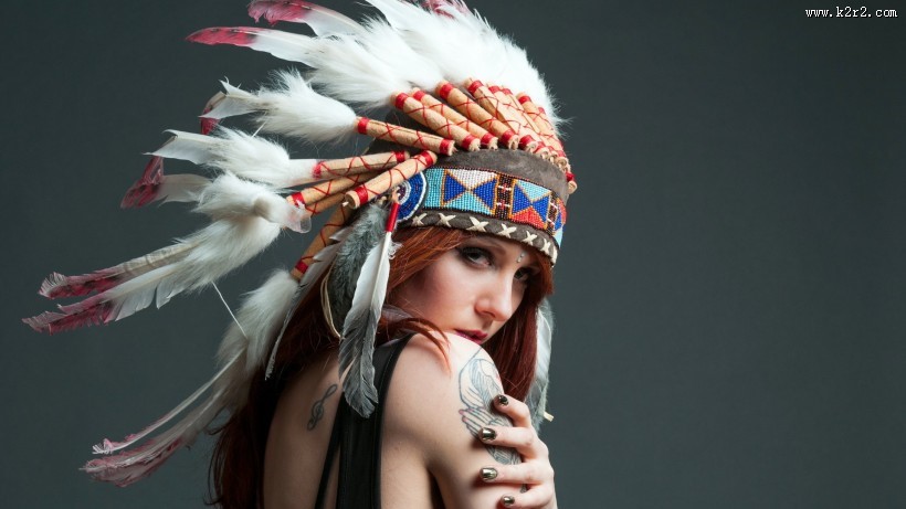 印第安美女图片