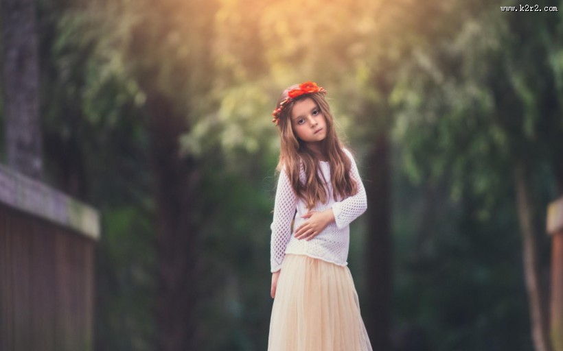 森林系女孩图片