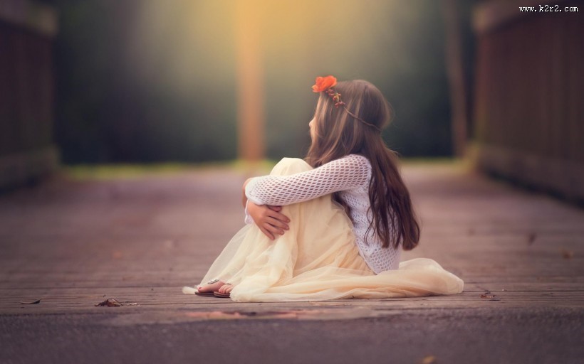 森林系女孩图片