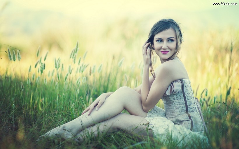 唯美的女孩图片