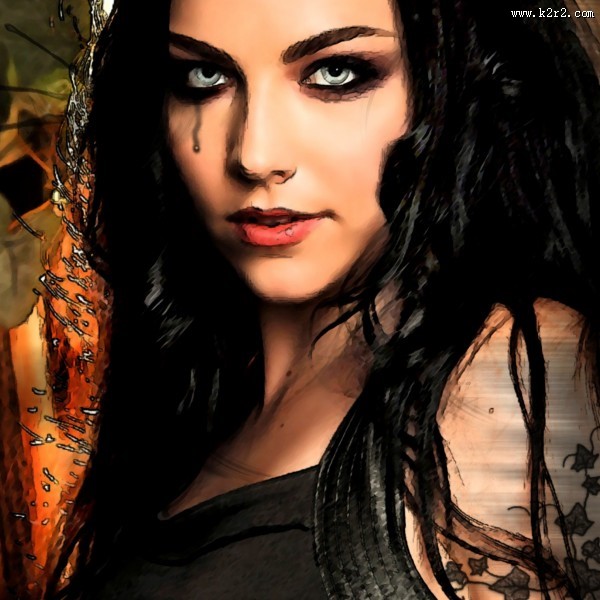 黑暗哥特风少女图片