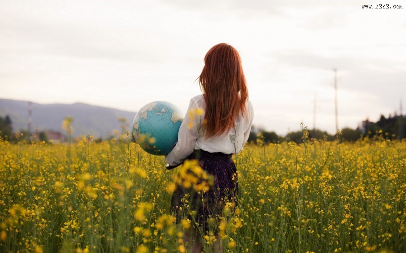 唯美女孩背影图片