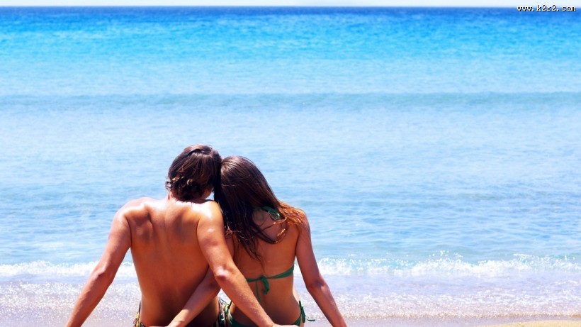 海边的爱人图片