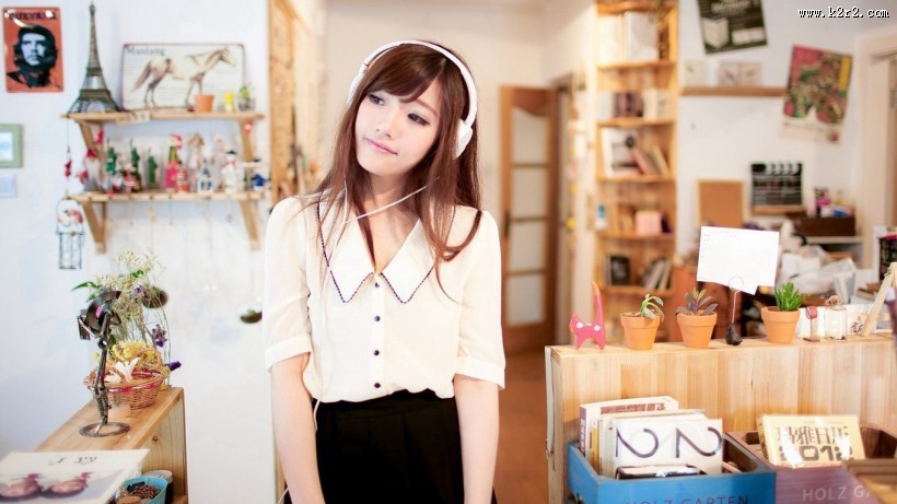 清新的校园美女图片