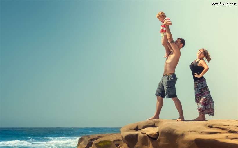 温暖幸福的一家人图片