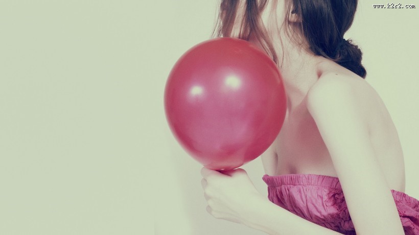 唯美遮面美女图片