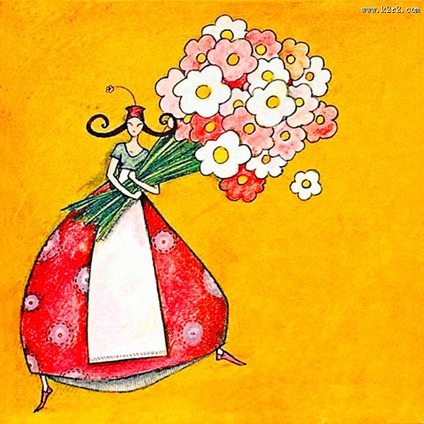 抽象人物油画图片