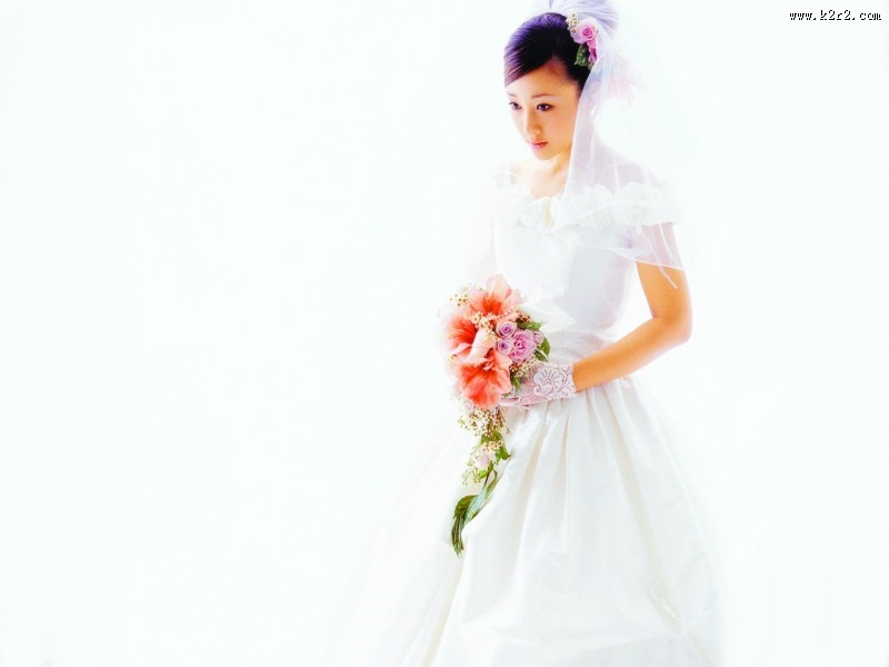 婚纱美女图片
