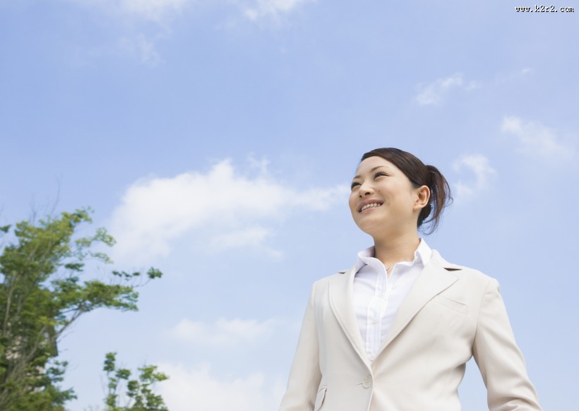 职场清新女性图片