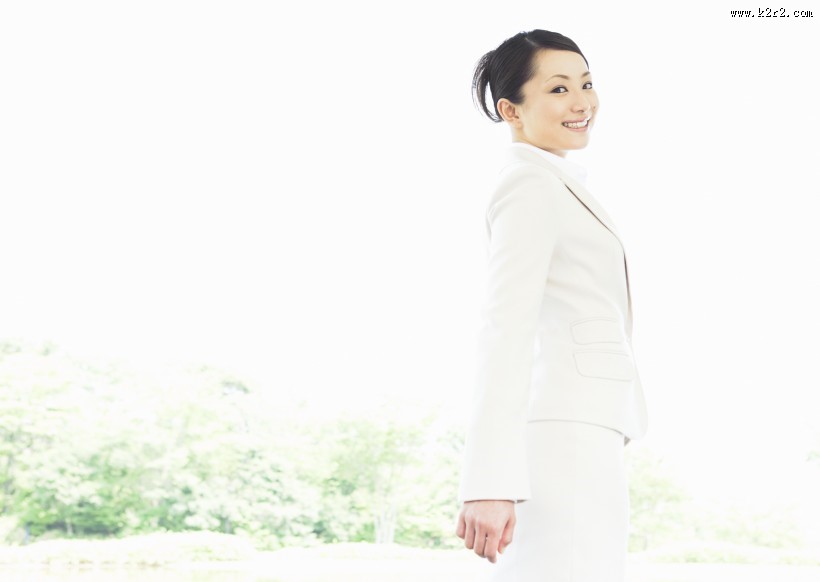 职场清新女性图片