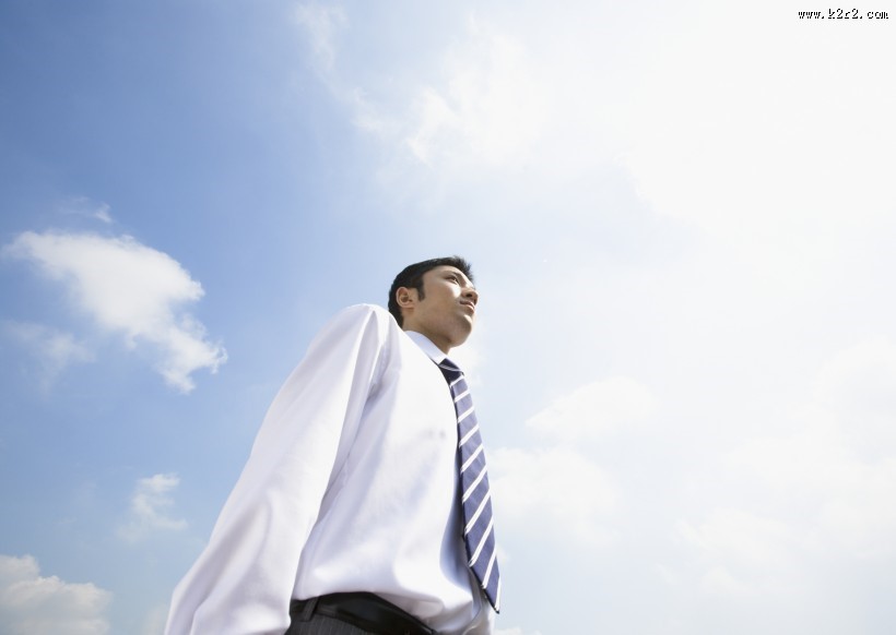 朝气蓬勃的企业员工图片