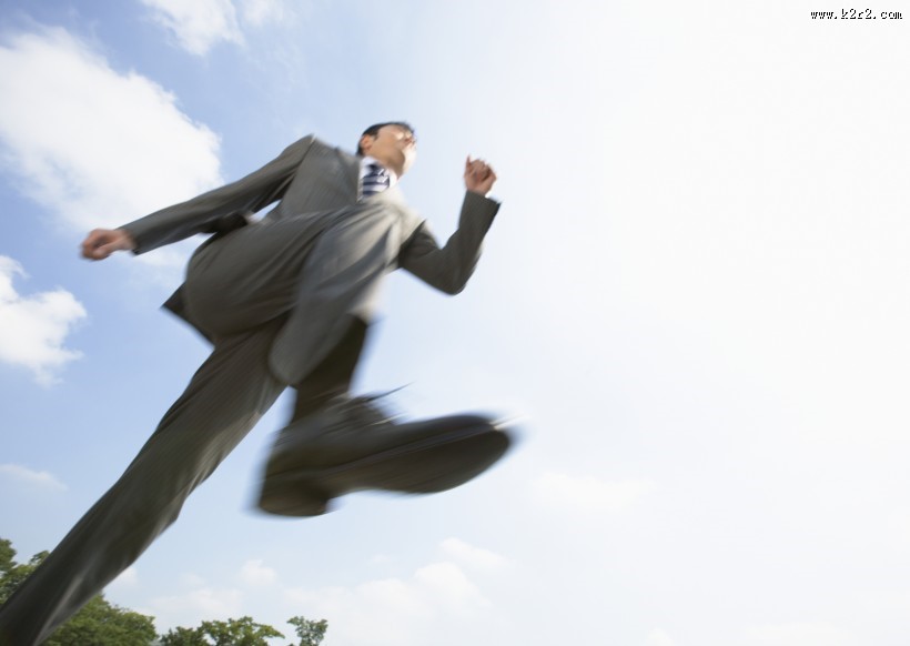 朝气蓬勃的企业员工图片