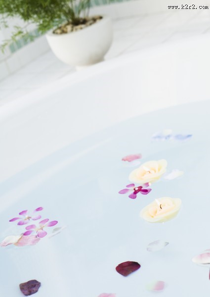 花瓣足浴图片