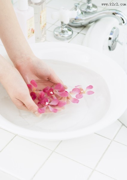 花瓣足浴图片