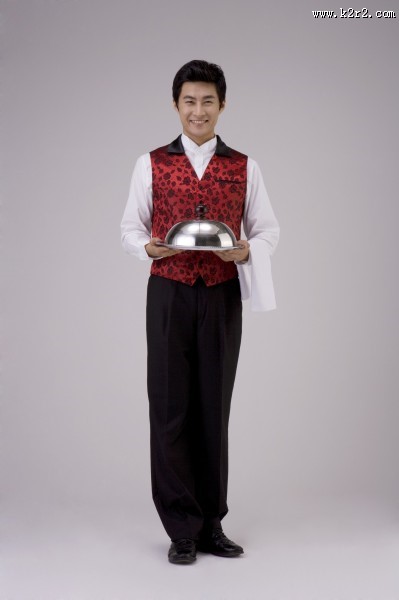 餐厅服务生形象图片大全