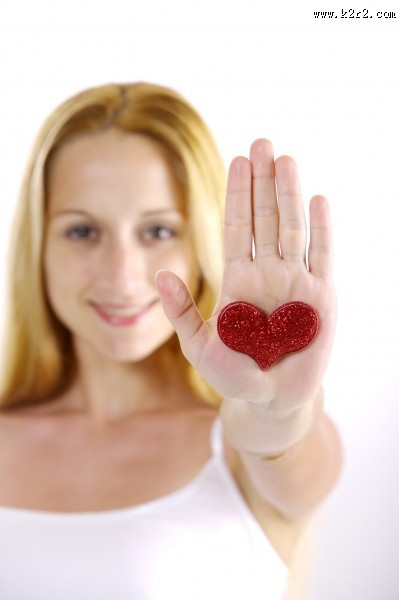心形和女人图片