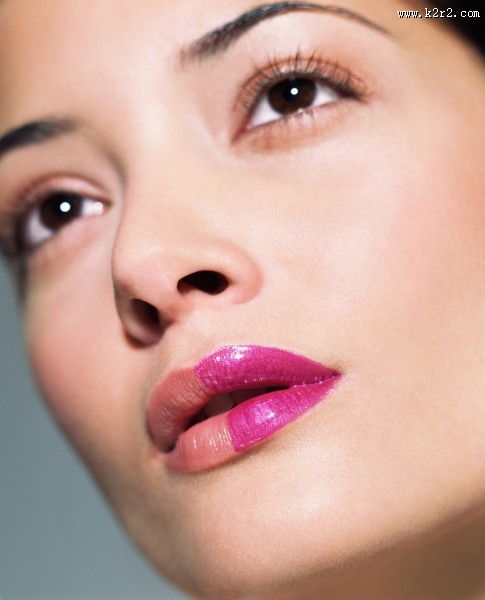 女性面部抽象概念图片